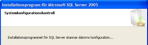 Steg 7 Nu måste alltså själva programvaran för SQL Server Express installeras. Läs och följ anvisningarna i den gula rutan, så att du inte glömmer någon av de förberedelser som behöver göras.