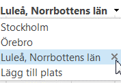 Vyer Dagens datum och tid Du kan snabbt växla till dagens datum genom att klicka på knappen I dag Dagens datum markeras med starkare färg i Kalendern. Aktuell tid visas med ett streck på tidsaxeln.