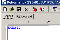 Inställningar i Garp I Garp skrivs alla fakturor till PDF via textformatet PDF på blanketten. En ändring behöver göras på alla de fakturadokument som används samt blanketter.