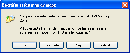 11. Kopiera Common Files, JAVA och MSN Gaming Zone mapparna från C:\Program till D:\Program. 13.