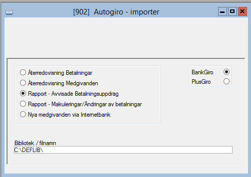 Nya medgivande via Internetbank. Inläsning av medgivande där en fil inte skickats från 3L Pro först utan där medgivandet skett i Internetbanken.