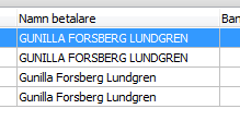 Autogiro 7 2.5 Sök På startbilden kan man söka enstaka medgivanden eller en grupp av medgivanden genom att använda fritextsökningen som finns längst upp till höger på startbilden.