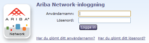 Publicering av PunchOut-katalog 2 Logga in på ert Ariba