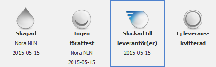 Adresser Kontrollera att rätt leveransadress är vald under Leveransadress. För läkemedelsbeställningar ska leveransadressen sluta med LÄKEM.