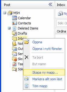 Arbeta med mappar Meddelanden som skickas till dig lagras som standard i Inkorgen. Du kan dock sortera meddelandena i ett hierarkiskt mappsystem och anpassa det allt eftersom dina behov ändras.