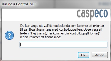 5 Skicka kontrolluppgift med e-post till de anställda När du skapat kontrolluppgifter kan du enkelt välja att skicka dem till de anställda via e-post.