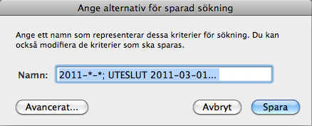 Övningsavsnitt 3 Sortera och söka efter poster 22 5. Skriv 2011-03-01 i fältet Avgift betalades. 6. Klicka på Operatorer och välj sedan intervall från listan. 7.