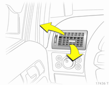 Klimatreglering 119 Tryck på knappen AUTO vid frånkopplad tändning. Restklimatisering på visas kort på displayen. Restklimatisering fungerar endast under en begränsad tid.