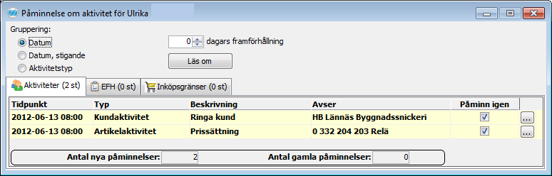 Tänk på att funktionen Fördela inköp mellan leverantörskopplingar till samma leverantör inte fungerar i rutinen Inköpsorderförlag.