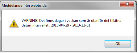 Gå till Perioder och lägg upp alla perioder för 2014. Observera! De perioder som visas är ett förslag. Perioderna måste sparas (även om man inte gör några ändringar).