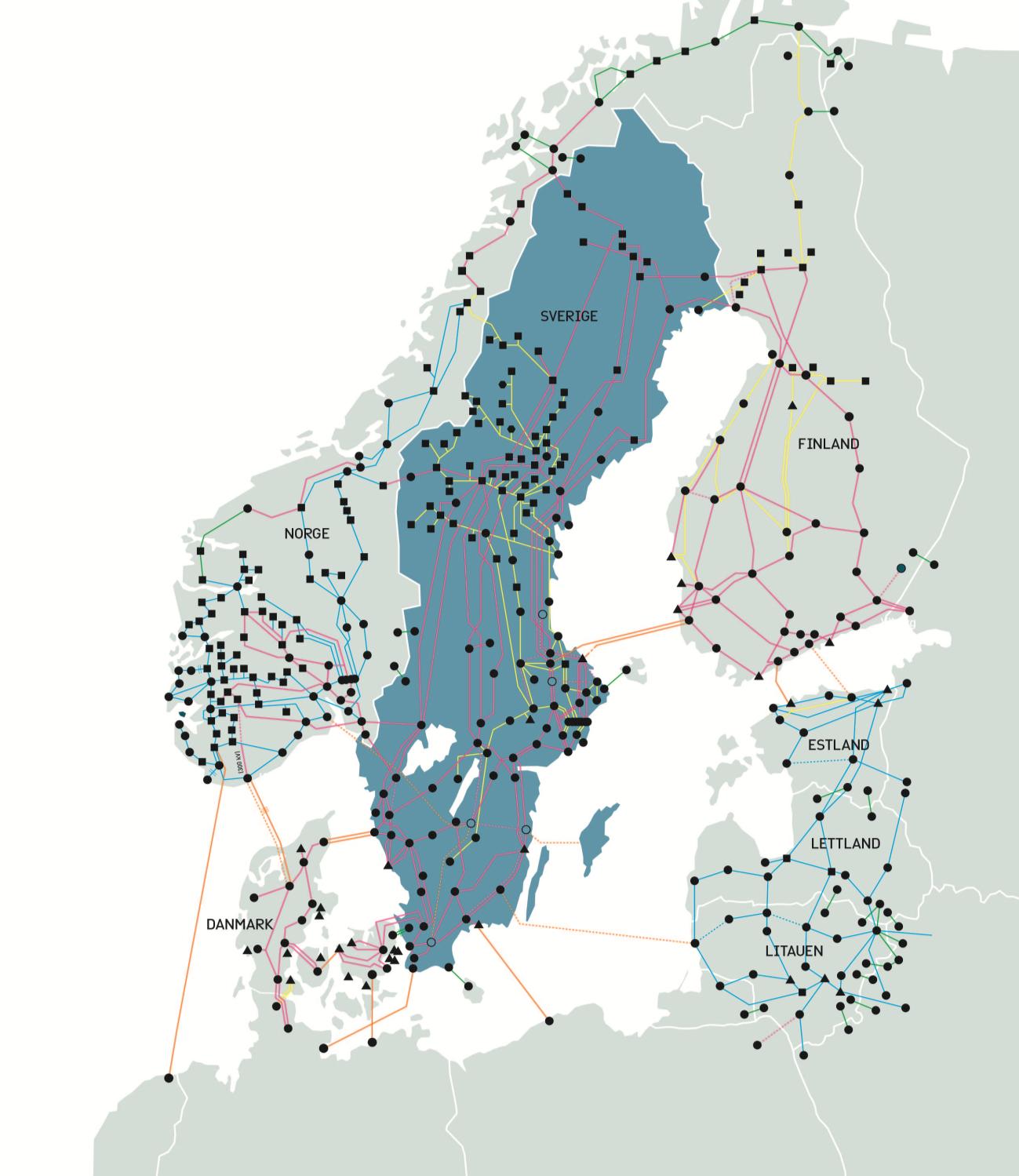 3 Kraftsystemet 2013 > Sverige är synkront