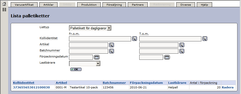 Senast Uppdaterad: 15-02-19 Exder ICA Grossist Sida 25 av 42 Så här ser etiketterna ut när ni skrivit ut dem.