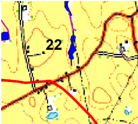 Bild 4.1-1 Bilden visar Våtmark 18 Sillesjö vid utloppet Våtmark 19 Våtmark 19 ligger på fastighet Gabelljung 1:1 (Se karta 4.1-2).