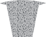 ATB VÄG 2005 VV Publ 2005:112 15 Ev. geotextil Figur D3.1-3 Stenfyllt dike. Stenmaterial till fyllning av ett stenfyllt dike skall ha kornstorlek 22,4-90 mm.