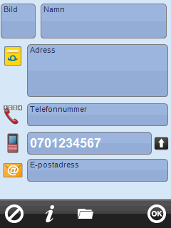 Om meddelandet inte kunde skickas till någon av mottagarna visas ett felmeddelande. Meddelandet läggs då i mappen Utkast som man kommer till via SMS-menyn, se kapitel 2.7 Utkast.