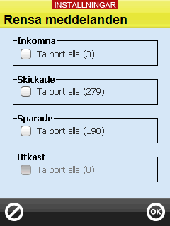 3.5.1 Nytt basmeddelande För att skapa ett nytt basmeddelande trycker man på knappen Ny.