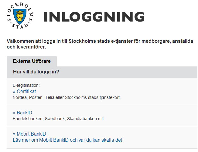 4. Registrera mobiltelefonen via ParaGåportalen 1 Surfa till: http://paraga.stockholm.se från din dator.