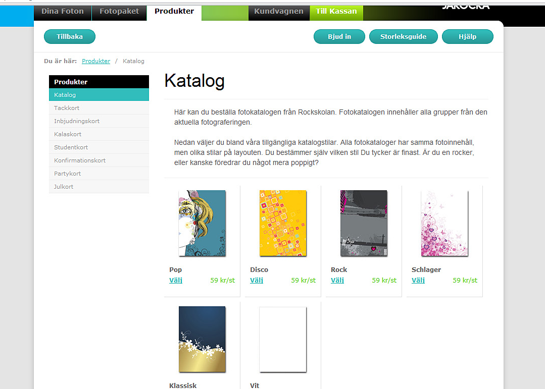 Beställ katalog i valfri stil Kataloger kan beställas med valfria stilar.