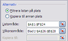 72 IT grundkurs 2 i datateknik vid Ålands lyceum Notera att vi i villkorsområdet matade i de olika säljarna på olika rader. Klicka på knappen visa hela registret på nytt.