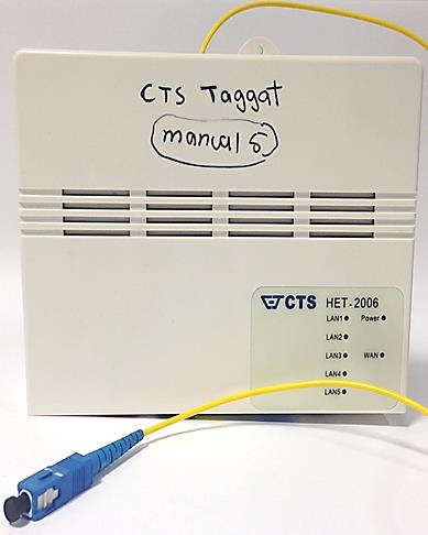 CTS HET 2006 TAGGAD Markerade portar Port 1 Internet/ ATA Port 2 IPTV Port 3 Telefoni Port 4-5 Reserv På bilden ovan ser du hur du måste koppla in sina tjänster: o Port 1 Här måste du koppla in ditt