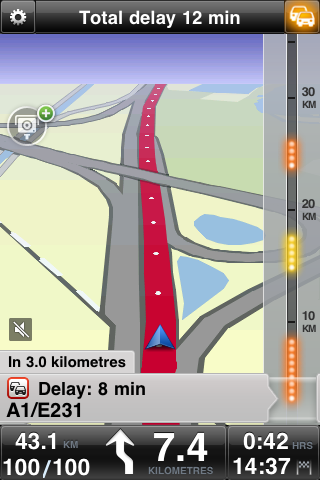 Trafikinformation TomTom HD Traffic TomTom HD Traffic är en unik TomTom-tjänst som tillhandahåller trafikinformation i realtid.