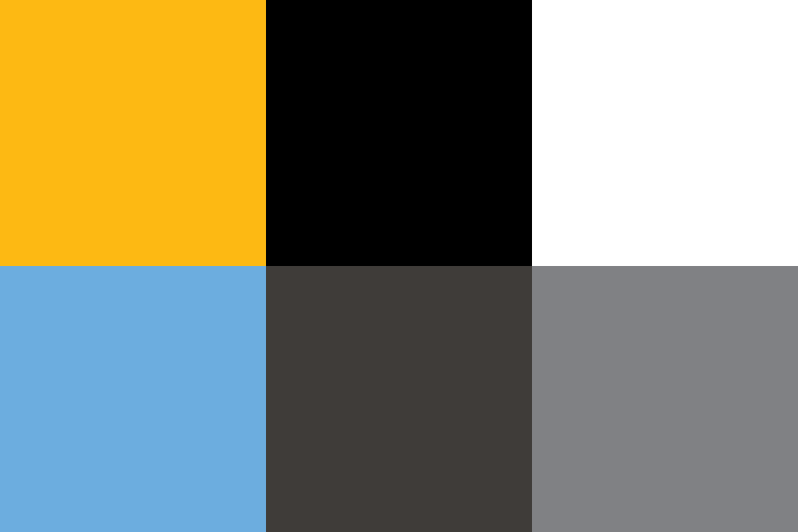 Proflfärger Astronomisk Ungdoms primära färger är logotypens färger; solgul (CMYK: 0. 30. 100. 0 RGB: 253. 185. 19. HEX: #fdb913) nattsvart (CMYK: 70. 50. 30. 100. RGB: 0. 0. 0. HEX: #000000) och vit (CMYK: 0.