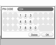 8 Inledning 2. Ange siffrorna i din PIN-kod. Du kan ta bort redan angivna siffror genom att välja skärmknappen Delete (Radera). 3.