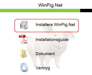 Bild 5. Bild 6. Klicka på Installera WinPig.Net (bild 5). Bild 7. Eventuellt visas säkerhetsvarningar (bild 6 och 7).
