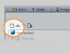 Skapa ny undersida 1. Klicka en gång på den sida du vill skapa en undersida till. När den är markerad tänds ikonen för Skapa ny sida längst upp ovanför navigeringsträdet 2. Klicka på Skapa ny sida 3.