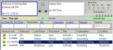 Roadmap OCS-integration 1) Office Communicator-användare = anknytning i Centrex 2)