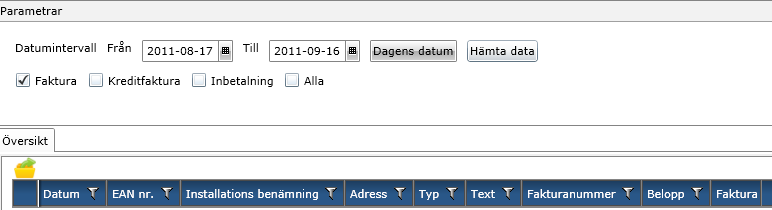 -Faktura Som användare av Mitt Energi Sverige har du möjlighet att titta på fakturor,