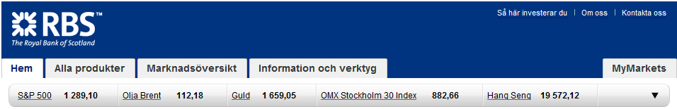 Agenda: VIX / S&P 500 S&P 500 Nasdaq Dax OMXS30