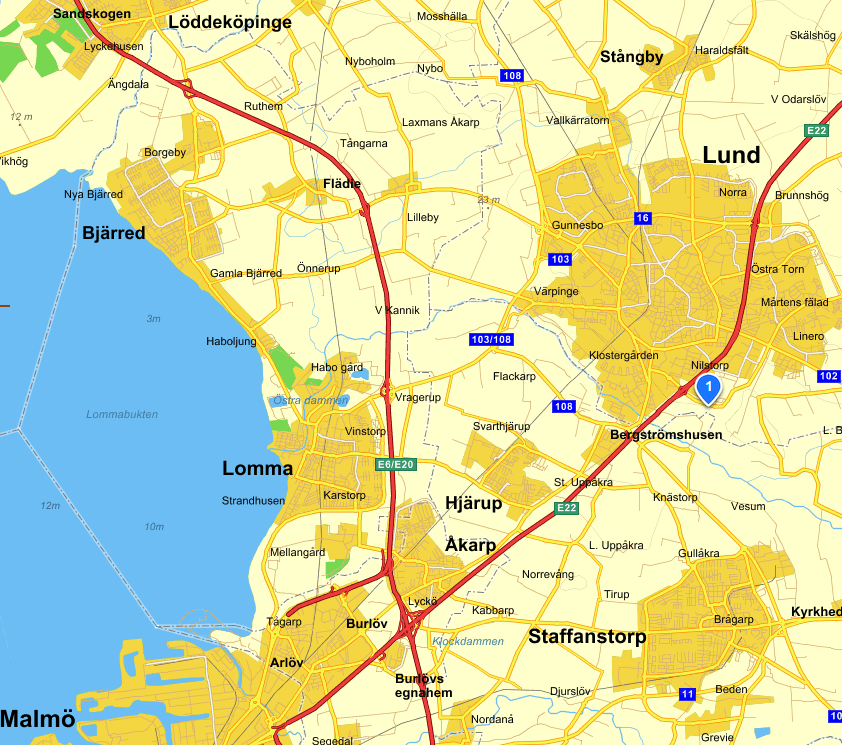 Ca 1,3 hektar av området behövs för etableringen.