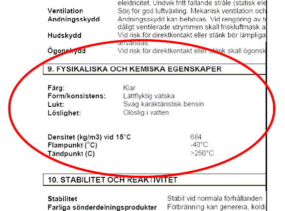 6(6) Bilaga 1 - Information om klassning av brandfarliga varor Brandfarliga gaser Med brandfarliga gaser avses sådana gaser eller gasblandningar som vid en temperatur av 20ºC och kan bilda en