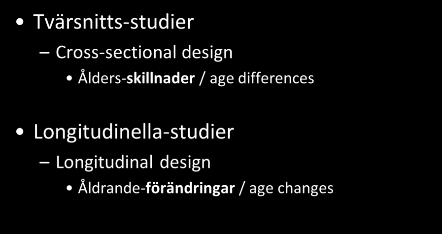 Åldrande - kognitiv hälsa och funktion: