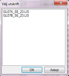 6.2.2 Visa rapportutskrift Kommandot Visa rapportutskrift finns på Verktygsmenyn.