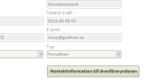 Du kan skapa fler huvudmän genom att klicka på knappen Ny huvudman. För att arbeta med en huvudman dubbelklickar du på en i listan eller markerar och klickar på Öppna huvudman.