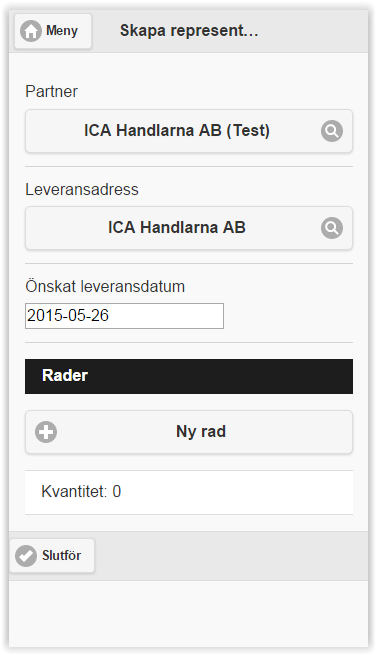 Senast Uppdaterad: 15-06-09 Exder Mobile Sida 13 av 37 Här ser ni att vi har möjlighet att lägga till rader.