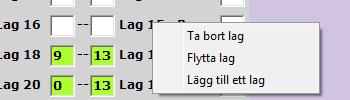 8.1.3 Fel ifyllt matchresultat Har man fyllt i ett felaktigt matchresultat och alla matcher i omgången inte är klara så är det ingen fara. Det är bara att ändra till de siffror det skall vara.