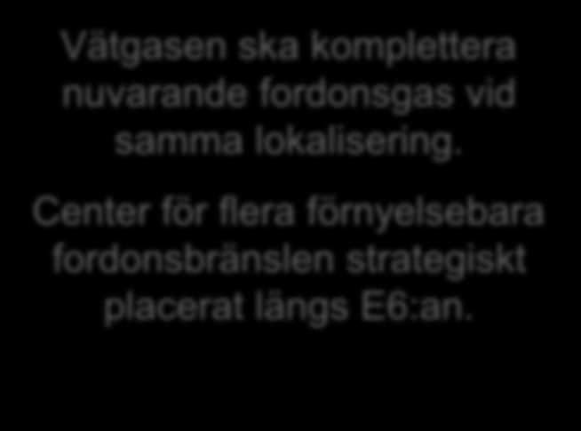 Vätgasen ska komplettera nuvarande fordonsgas vid samma lokalisering.