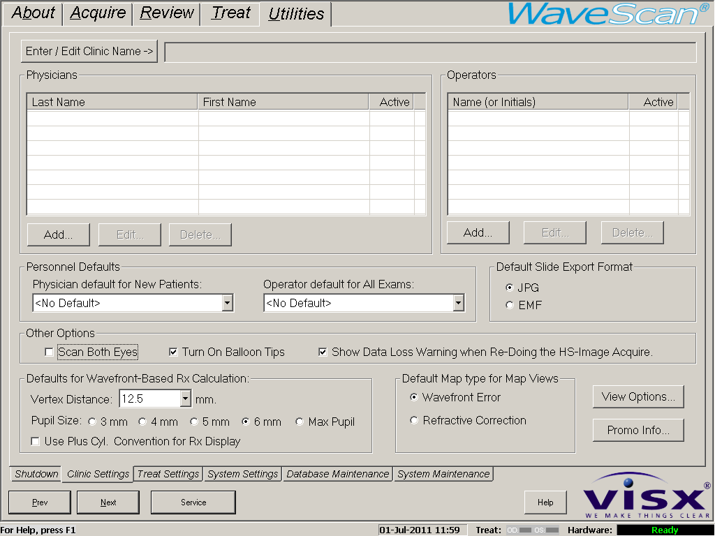 Bilaga A: Benämning av WaveScan-filer för patientregistrering Vid användning av irisregistrering måste man Acquire, Design, Calculate (registrera, utforma, beräkna) och överföra