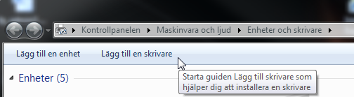 Om ert Windows är inställt att inte visa detta val på startmenyn så