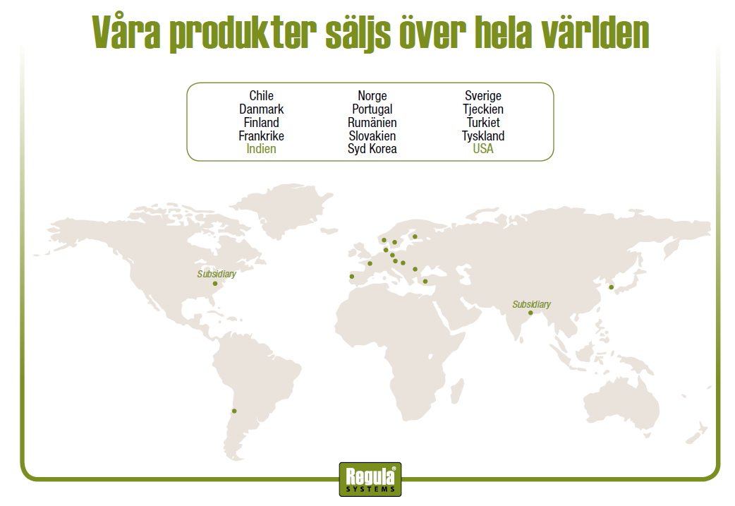 Regula Systems AB Box 58, SE-532 21 SKARA, SWEDEN Phone +46 (0) 511