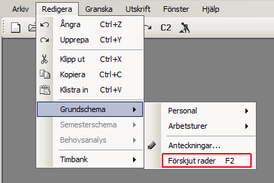 Kapitel 3 Att komma igång Vi kan nu se i resultatpanelen att den beräknade tjänstgöringsgraden nu överensstämmer med den förväntade (fastställda) tjänstgöringsgraden.