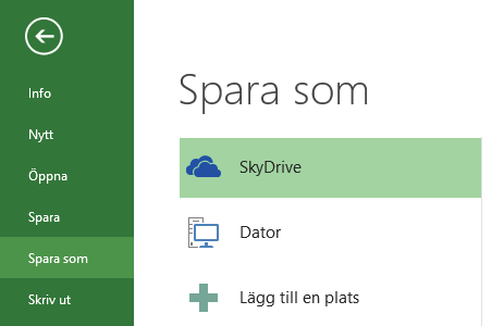 spara PRojEkt Vänj dig vid att spara dina projekt direkt när du skapar dem.