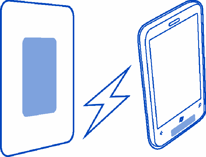 2 Om din trådlösa laddare Med Nokia Trådlöst laddningsställ DT-910 kan du ladda din telefon trådlöst. Placera bara telefonen på laddaren så börjar den genast laddas.