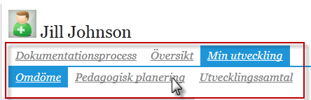 Sida 32/44 10.2 Ta del av dokument via Händelser När ett dokument uppdateras i Min utveckling visas de som händelser på Startsidan.