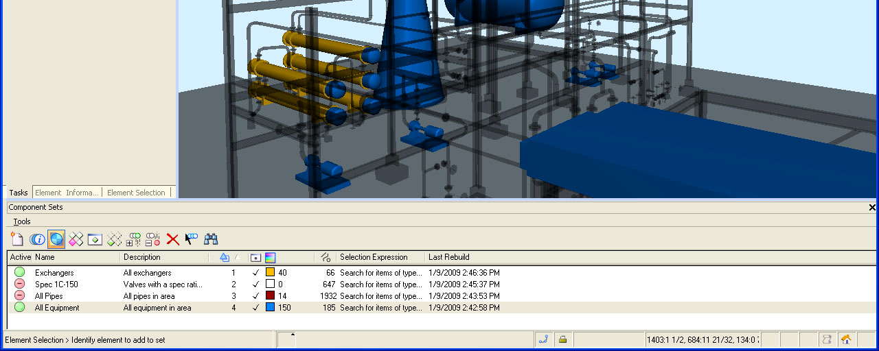 Item Sets Create persistent, reusable item queries Change color and transparencies of graphics for status