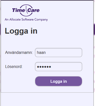 Time Care Pool i mobilen Denna produkt fungerar på både, iphone-, Android-telefoner och ipads. 1 Åtkomst till Time Care Pool 1.1 WEBBADRESS Skriv in webbadressen i webbläsaren på din mobiltelefon.