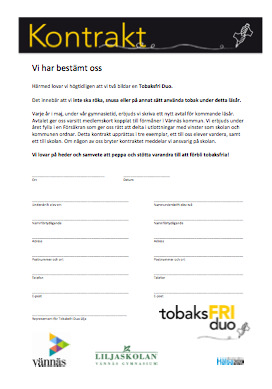 Gymnasiet Pilotprojekt Tobaksfri